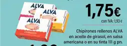 Cash Ifa ALVA Chipirones rellenos en aceite de girasol, en salsa americana o en su tinta oferta