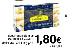 Cash Ifa CARRETILLA Espárragos blancos medios 8/12 Extra oferta