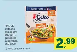 HiperDino FINDUS salteado campestre guisantes superfinos, oferta