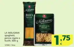 HiperDino LA MOLISANA spaghetti, penne rigate o fusilli oferta