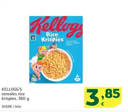 HiperDino KELLOGG'S cereales rice krispies oferta