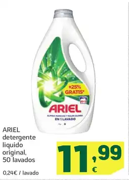 HiperDino ARIEL detergente liquido original, 50 lavados oferta