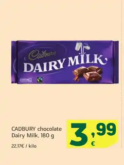 HiperDino CADBURY chocolate Dairy Milk oferta