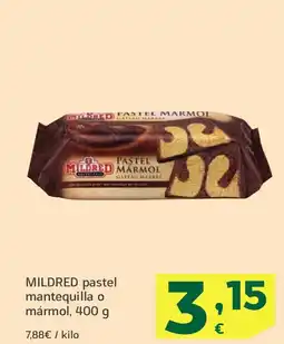 HiperDino MILDRED pastel mantequilla o mármol, oferta