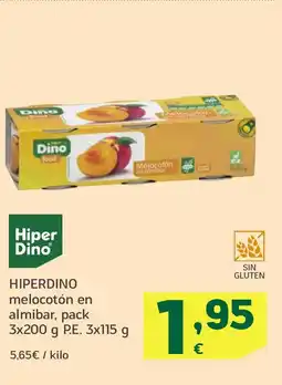HiperDino HIPERDINO melocotón en almibar oferta