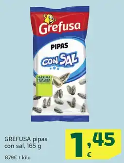 HiperDino GREFUSA pipas con sal oferta