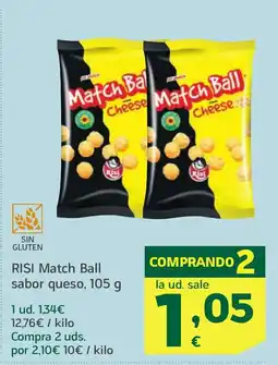 HiperDino RISI Match Ball sabor queso oferta