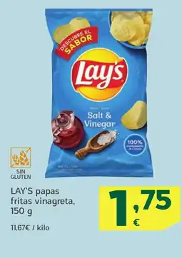 HiperDino LAY'S papas fritas vinagreta oferta