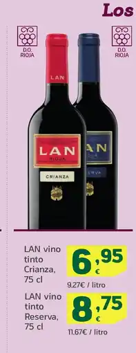 HiperDino LAN vino tinto Crianza oferta