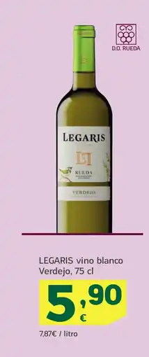 HiperDino LEGARIS vino blanco Verdejo oferta