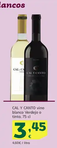 HiperDino CAL Y CANTO vino blanco Verdejo o tinto oferta