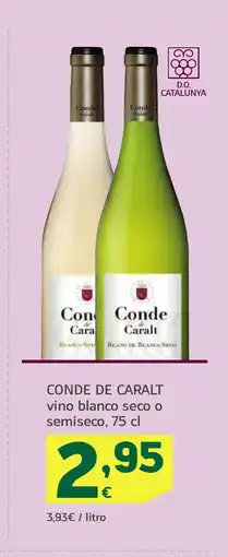 HiperDino CONDE DE CARALT vino blanco seco o semiseco oferta