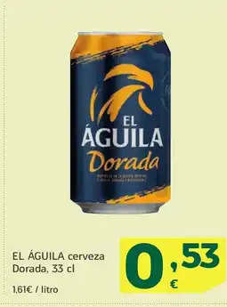 HiperDino EL ÁGUILA cerveza Dorada oferta