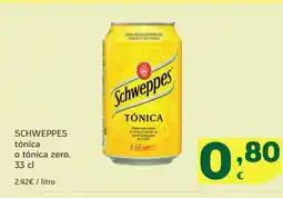 HiperDino SCHWEPPES tónica o tónica zero oferta