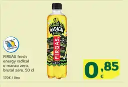 HiperDino FIRGAS fresh energy radical o manzo zero, brutal zero oferta