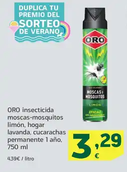 HiperDino ORO insecticida moscas-mosquitos limón, hogar oferta