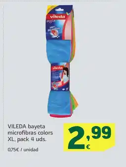HiperDino VILEDA bayeta microfibras colors XL oferta