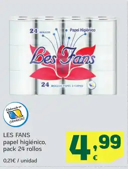 HiperDino LES FANS papel higiénico oferta