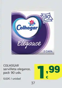 HiperDino COLHOGAR servilleta elegance oferta