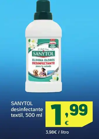HiperDino SANYTOL desinfectante textil oferta