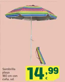 HiperDino Sombrilla playa oferta