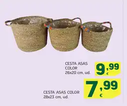 HiperDino Cesta asas color oferta