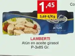 Supermercados Extremadura LAMBERTI Atún en aceite girasol oferta