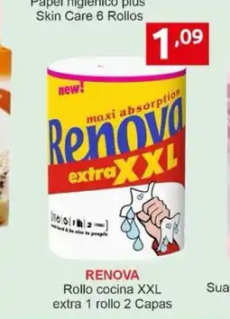 Supermercados Extremadura RENOVA Rollo cocina XXL extra 1 rollo 2 Capas oferta