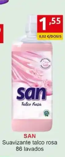 Supermercados Extremadura SAN Suavizante talco rosa oferta