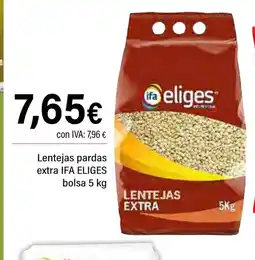 Cash Ifa IFA ELIGES Lentejas pardas extra oferta