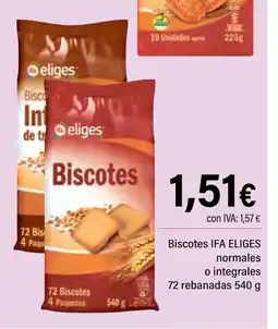 Cash Ifa IFA ELIGES Biscotes normales o integrales oferta