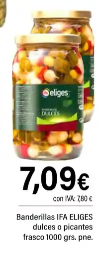 Cash Ifa IFA ELIGES Banderillas dulces o picantes frasco oferta