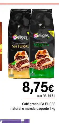 Cash Ifa IFA ELIGES Café grano natural o mezcla paquete oferta
