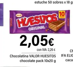 Cash Ifa VALOR HUESITOS Chocolatina chocolate oferta