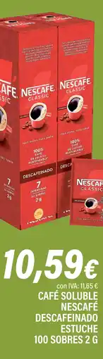 Cash Ifa Café soluble nescafé descafeinado estuche oferta