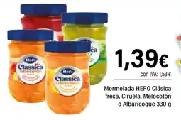 Cash Ifa HERO Mermelada Clásica fresa, Ciruela, Melocotón o Albaricoque oferta