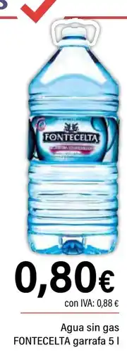 Cash Ifa FONTECELTA Agua sin gas oferta