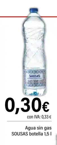 Cash Ifa SOUSAS Agua sin gas oferta