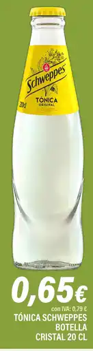 Cash Ifa Tónica schweppes botella cristal oferta