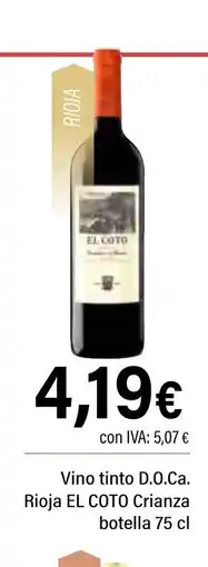 Cash Ifa EL COTO Vino tinto D.O.Ca. Rioja Crianza oferta