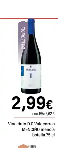 Cash Ifa MENCIÑO Vino tinto D.O.Valdeorras tinto D.O.Valdeorras mencía oferta