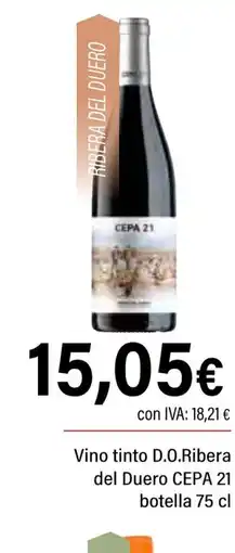 Cash Ifa CEPA 21 Vino tinto D.O.Ribera del Duero oferta