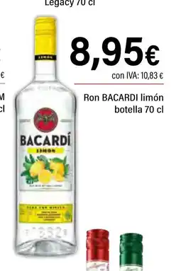 Cash Ifa BACARDI Ron limón botella oferta