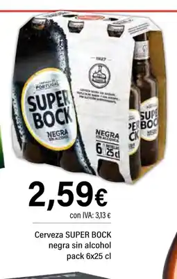 Cash Ifa SUPER BOCK Cerveza negra sin alcohol oferta