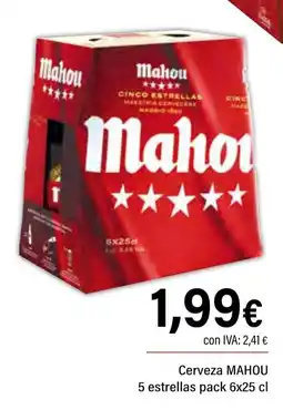 Cash Ifa MAHOU Cerveza 5 estrellas oferta