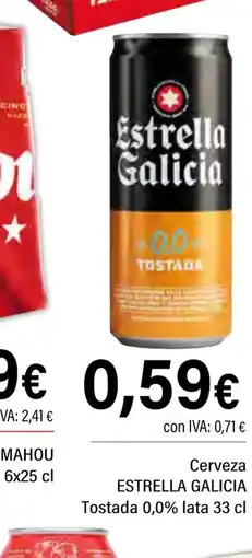 Cash Ifa ESTRELLA GALICIA Cerveza Tostada 0,0% oferta