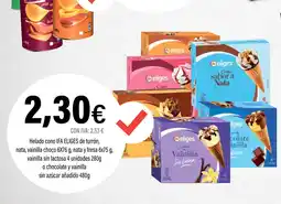 Cash Ifa IFA ELIGES Helado cono de turrón nata, vainilla choco oferta