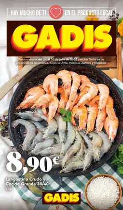 Gadis Langostino Crudo y Cocido Grande 30/40 oferta
