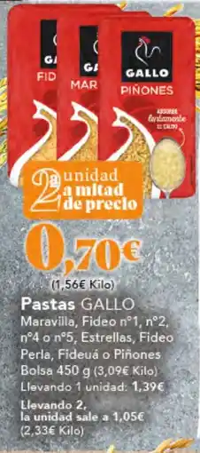 Gadis GALLO Pastas oferta