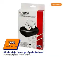 Action RE-LOAD Kit de viaje de carga rápida oferta
